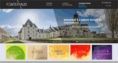 Desktop Screenshot of fontevraud.fr